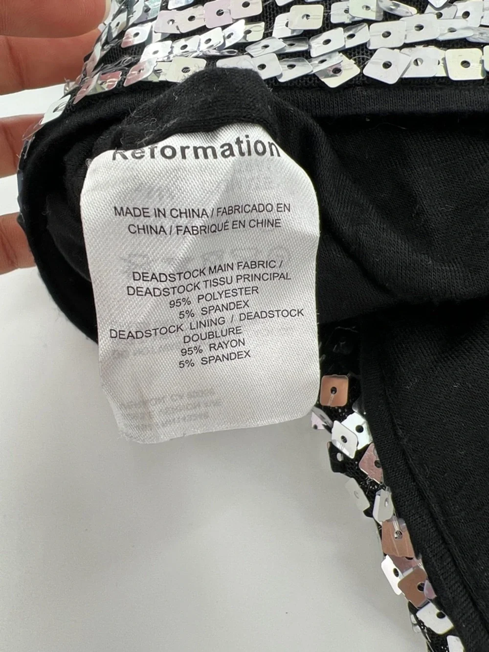 Reformation Veranda‎ mini skirt festival going out party maximalist sparkle